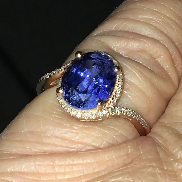 London Blue Topaz in 14K ring - Picture 5 of 5